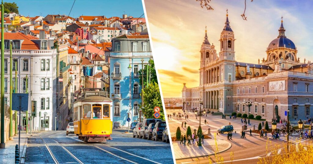Passagens 2 em 1 para Europa com parada em Portugal a partir de R$