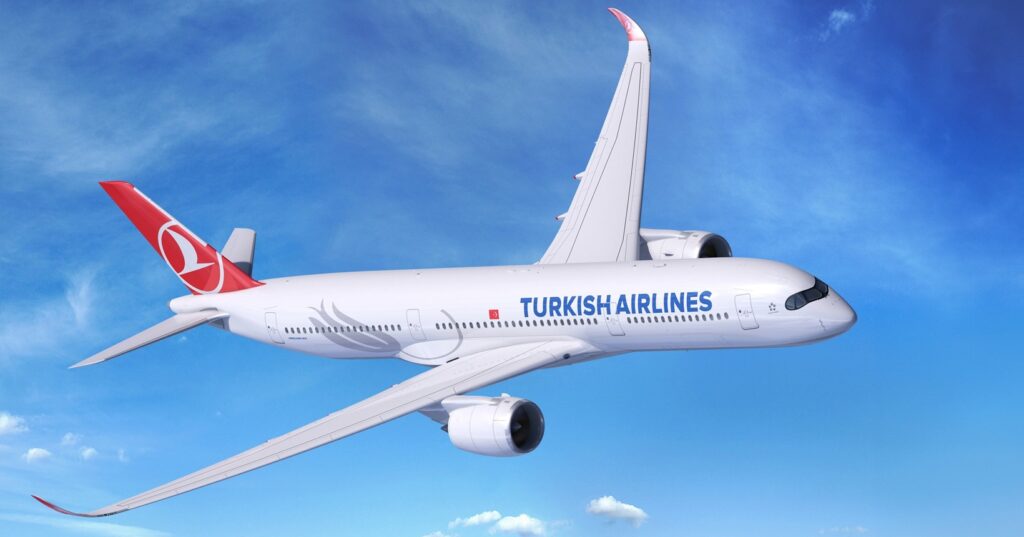 Voe SP-Santiago no A350 da Turkish por R$ 1.299 ida e volta