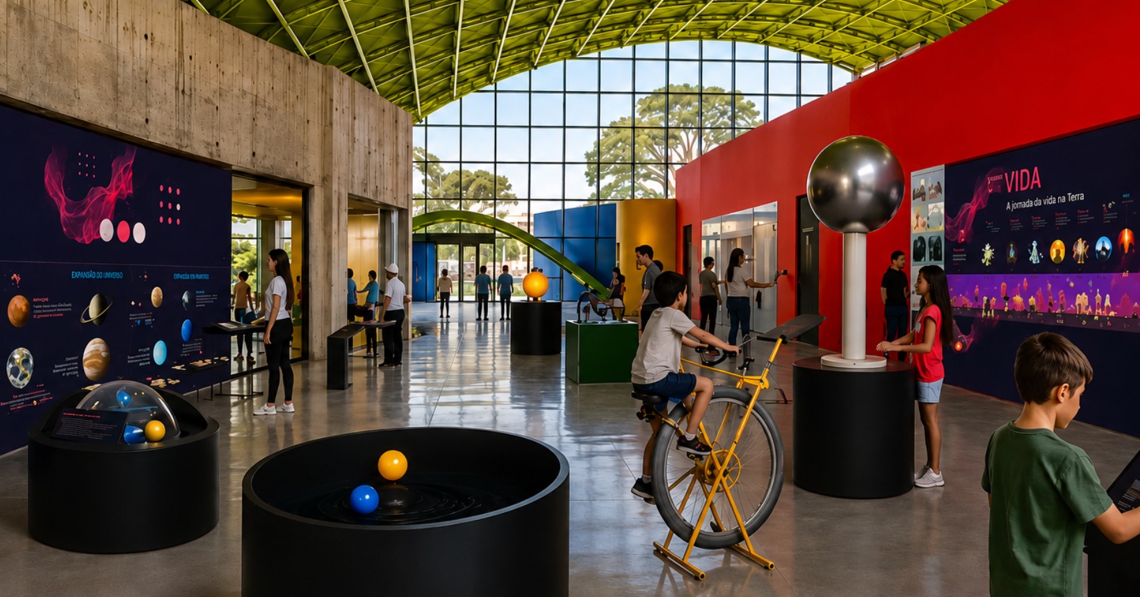 Espaço Catavento Olímpia: dinossauros e realidade virtual até 2026