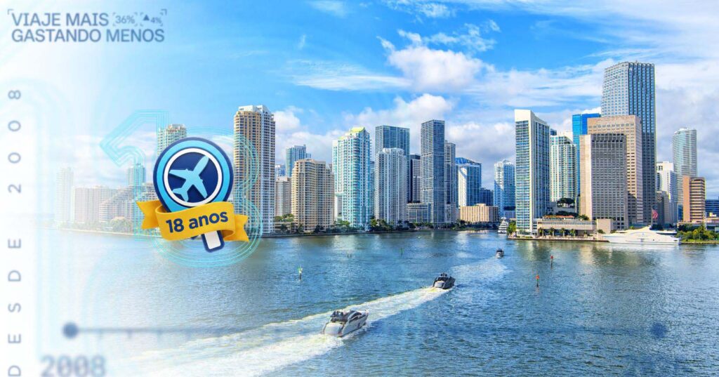 Passagens aéreas Miami: ofertas a partir de R$ 1.928 ida e volta