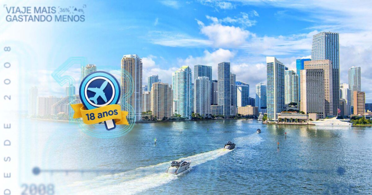 Passagens aéreas Miami: ofertas a partir de R$ 1.928 ida e volta