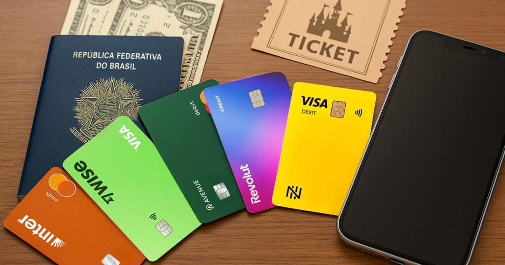 Comparativo de conta global viagem: Nomad, Revolut ou Wise
