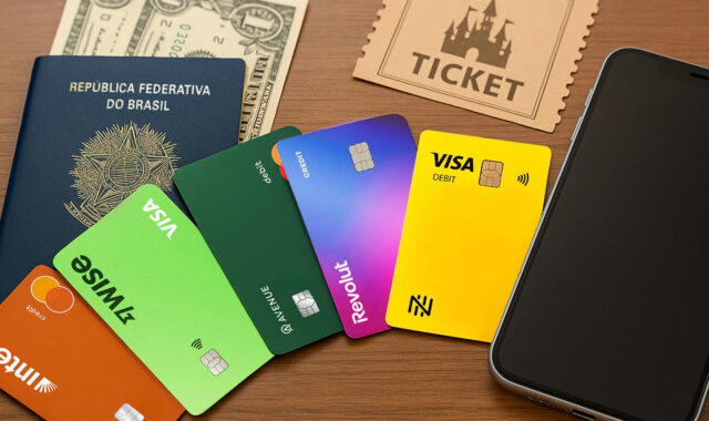 Comparativo de conta global viagem: Nomad, Revolut ou Wise